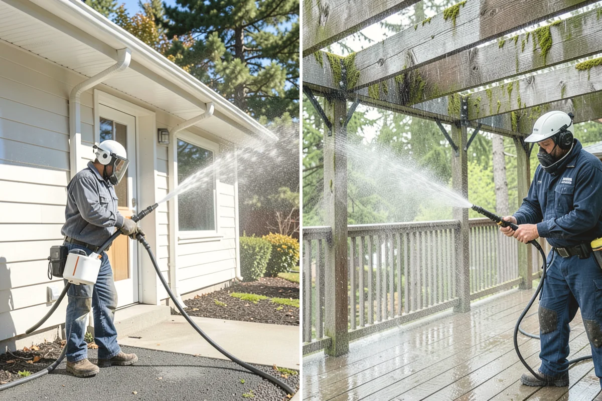 Property Refresh Cleaning in Covington, King County, WA - Assess every exterior surface and rank the worst areas