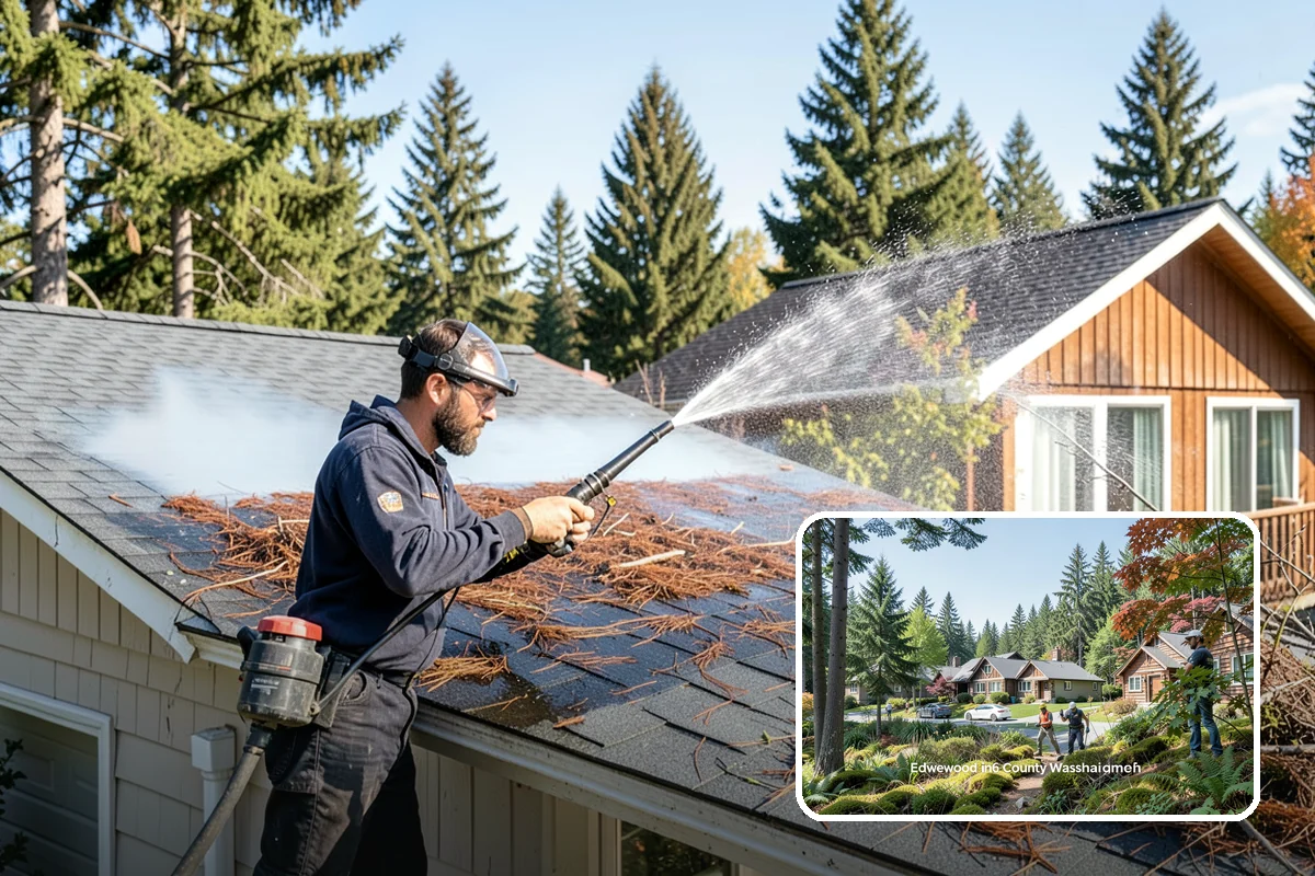 Property Refresh Cleaning in Edgewood, Pierce County, WA - Restores a neglected exterior in one comprehensive visit