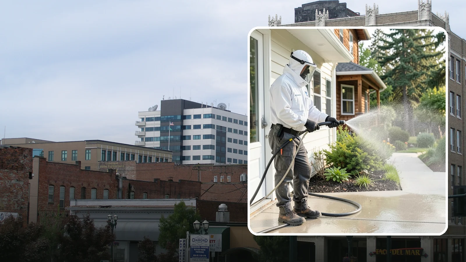Property Refresh Cleaning in Everett, Snohomish County, WA - Property refresh cleaning gives a home or building a full exterior reset to restore appearance after a period of neglected upkeep.