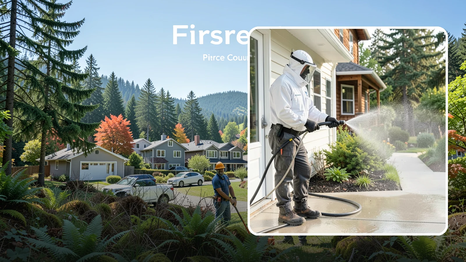Property Refresh Cleaning in Fircrest, Pierce County, WA - Property refresh cleaning gives a home or building a full exterior reset to restore appearance after a period of neglected upkeep.