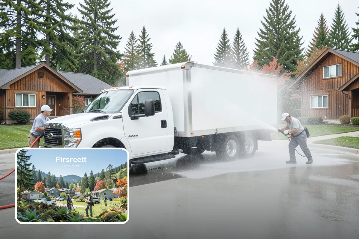 Property Refresh Cleaning in Fircrest, Pierce County, WA - Restores a neglected exterior in one comprehensive visit
