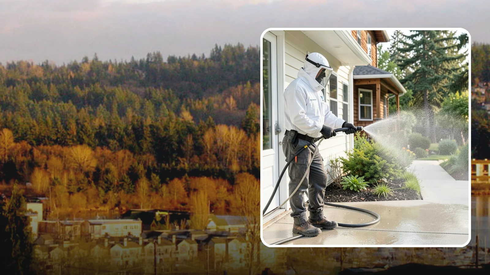 Property Refresh Cleaning in Kenmore, King County, WA - Property refresh cleaning gives a home or building a full exterior reset to restore appearance after a period of neglected upkeep.