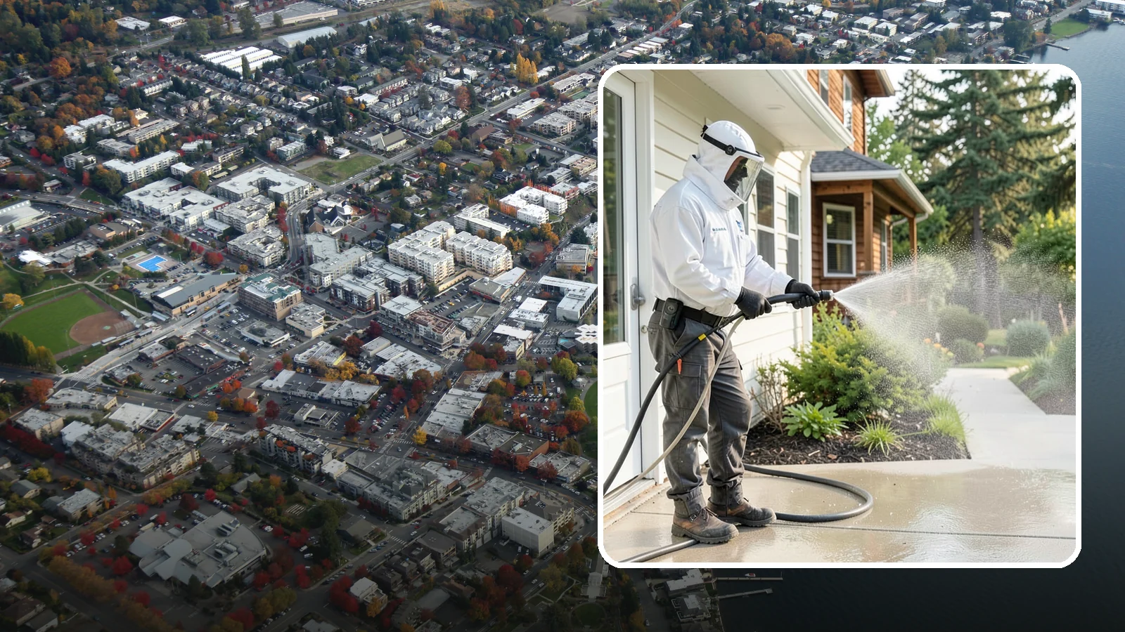 Property Refresh Cleaning in Kirkland, King County, WA - Property refresh cleaning gives a home or building a full exterior reset to restore appearance after a period of neglected upkeep.