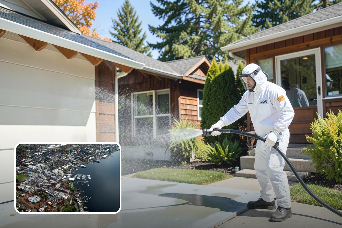 Property Refresh Cleaning in Kirkland, King County, WA - Restores a neglected exterior in one comprehensive visit