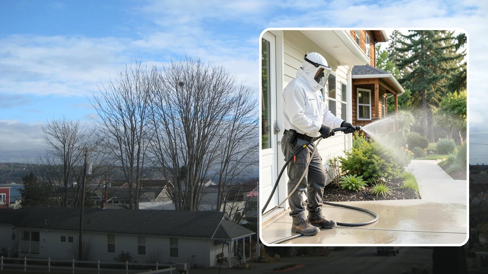 Property Refresh Cleaning in Langley, Island County, WA - Property refresh cleaning gives a home or building a full exterior reset to restore appearance after a period of neglected upkeep.