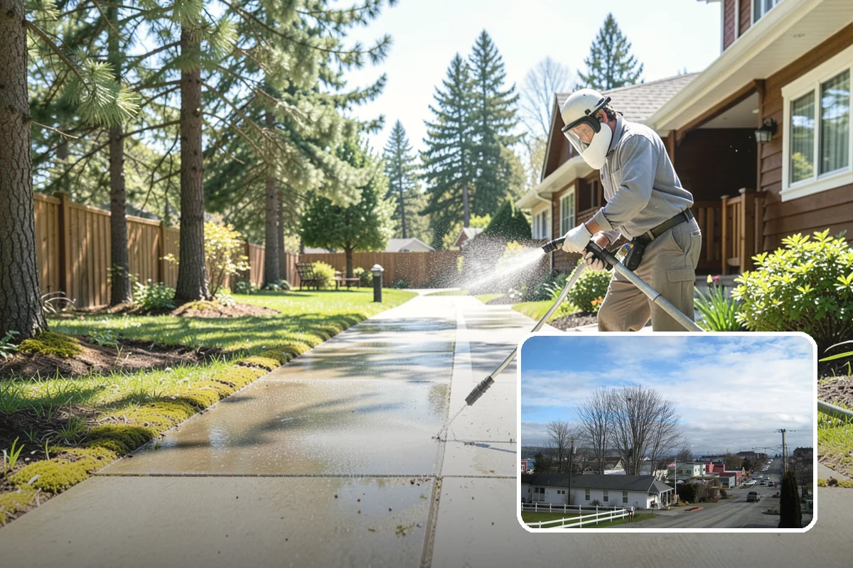 Property Refresh Cleaning in Langley, Island County, WA - Restores a neglected exterior in one comprehensive visit