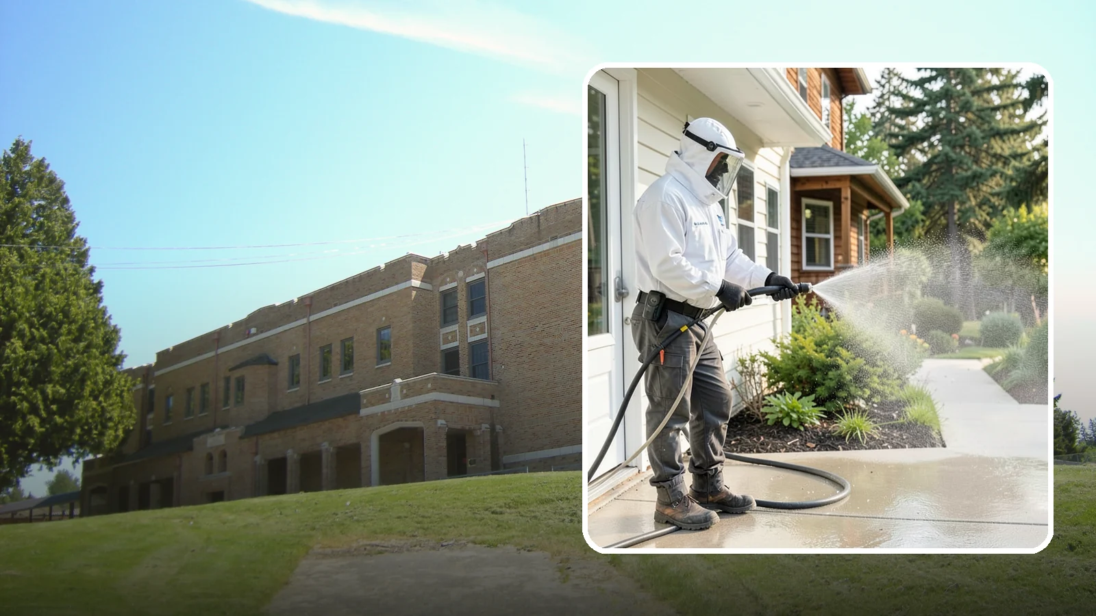 Property Refresh Cleaning in Maple Valley, King County, WA - Property refresh cleaning gives a home or building a full exterior reset to restore appearance after a period of neglected upkeep.