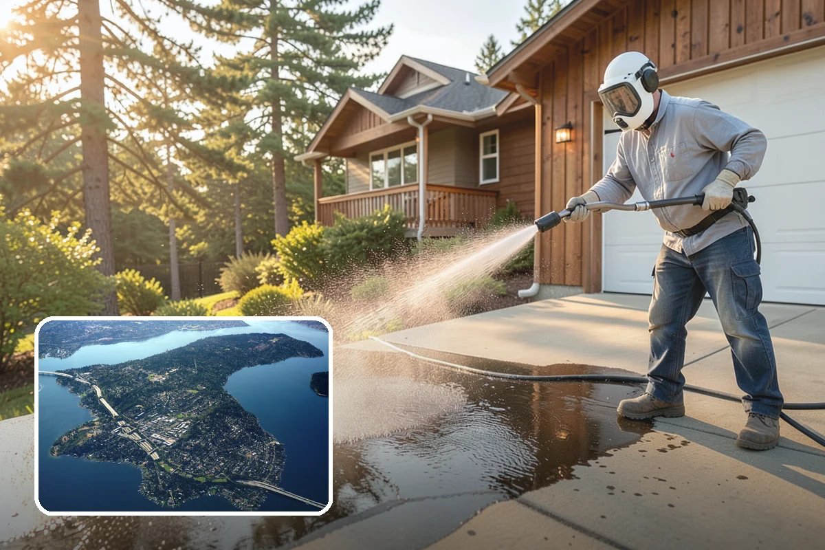 Property Refresh Cleaning in Mercer Island, King County, WA - Restores a neglected exterior in one comprehensive visit