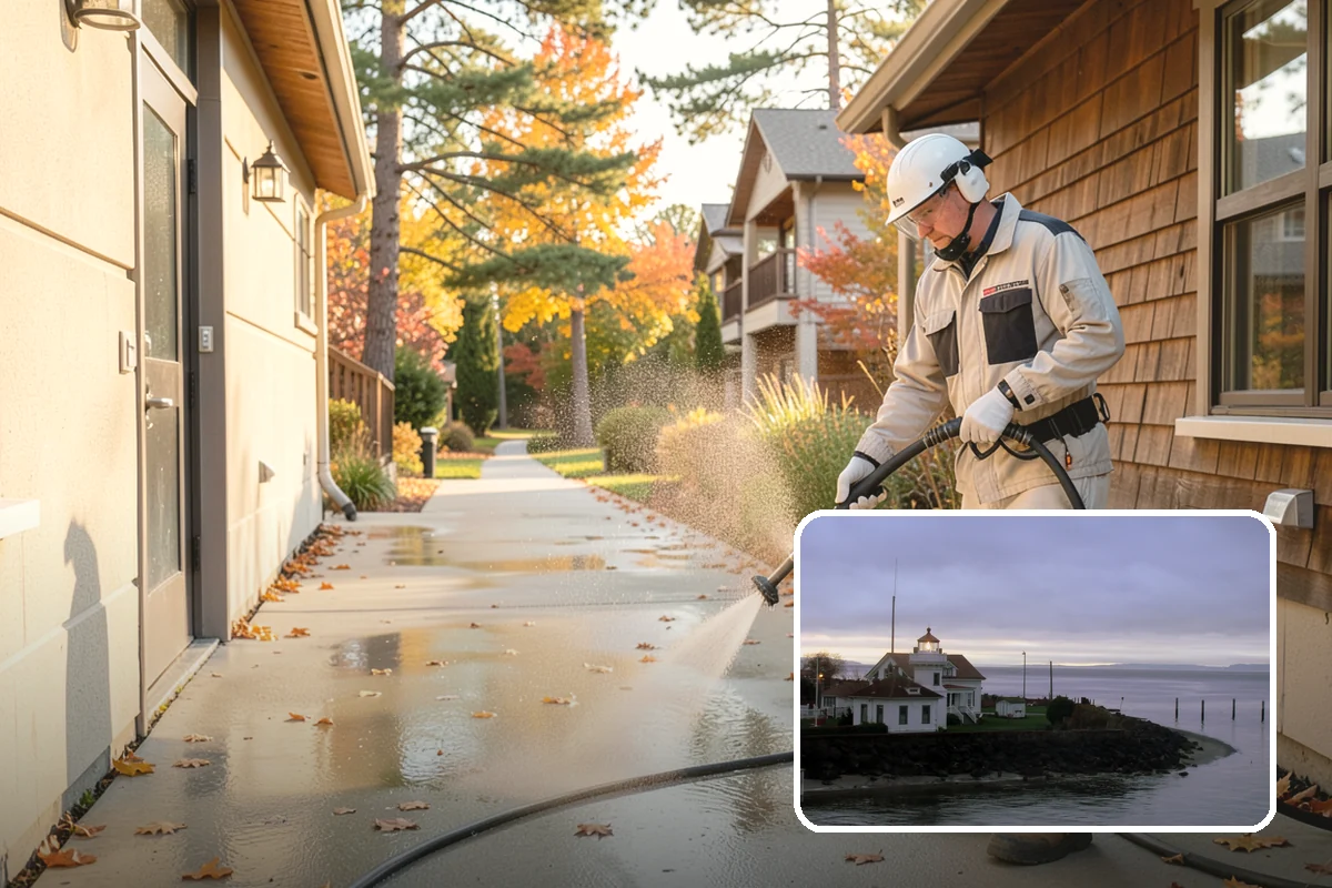 Property Refresh Cleaning in Mukilteo, Snohomish County, WA - Restores a neglected exterior in one comprehensive visit