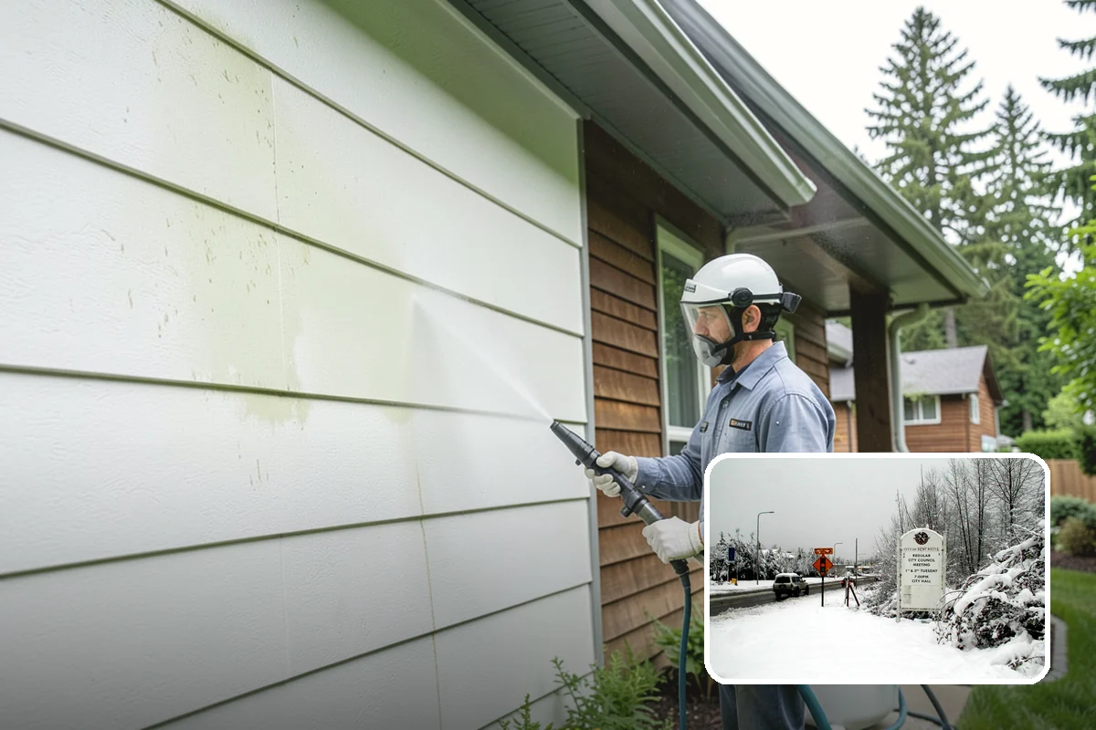 Property Refresh Cleaning in Newcastle, King County, WA - Restores a neglected exterior in one comprehensive visit