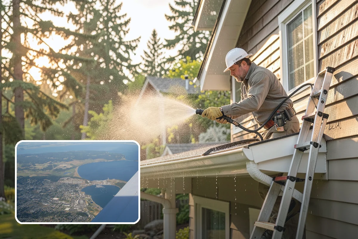 Property Refresh Cleaning in Oak Harbor, Island County, WA - Restores a neglected exterior in one comprehensive visit