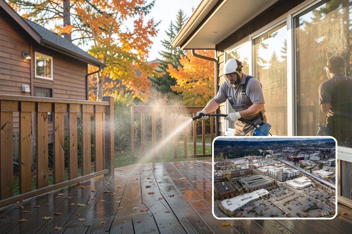 Property Refresh Cleaning in Redmond, King County, WA - Restores a neglected exterior in one comprehensive visit