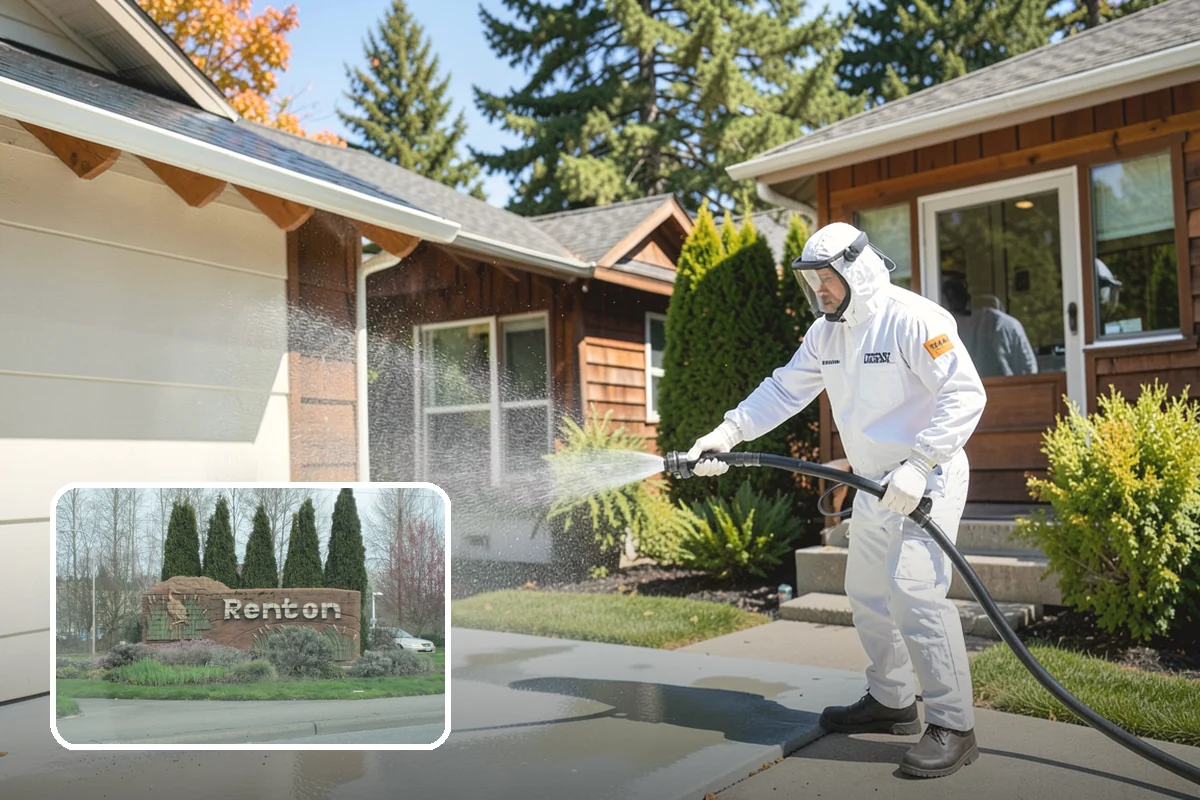 Property Refresh Cleaning in Renton, King County, WA - Restores a neglected exterior in one comprehensive visit