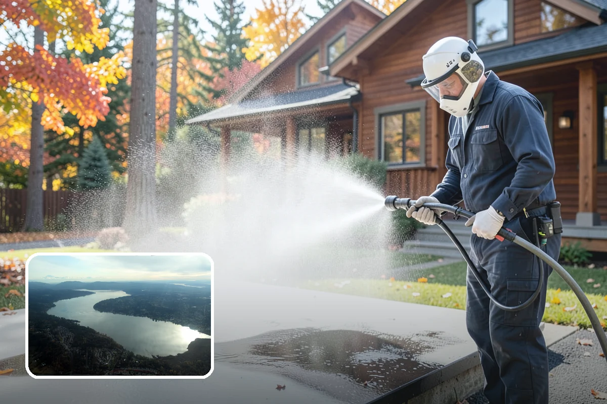 Property Refresh Cleaning in Sammamish, King County, WA - Restores a neglected exterior in one comprehensive visit