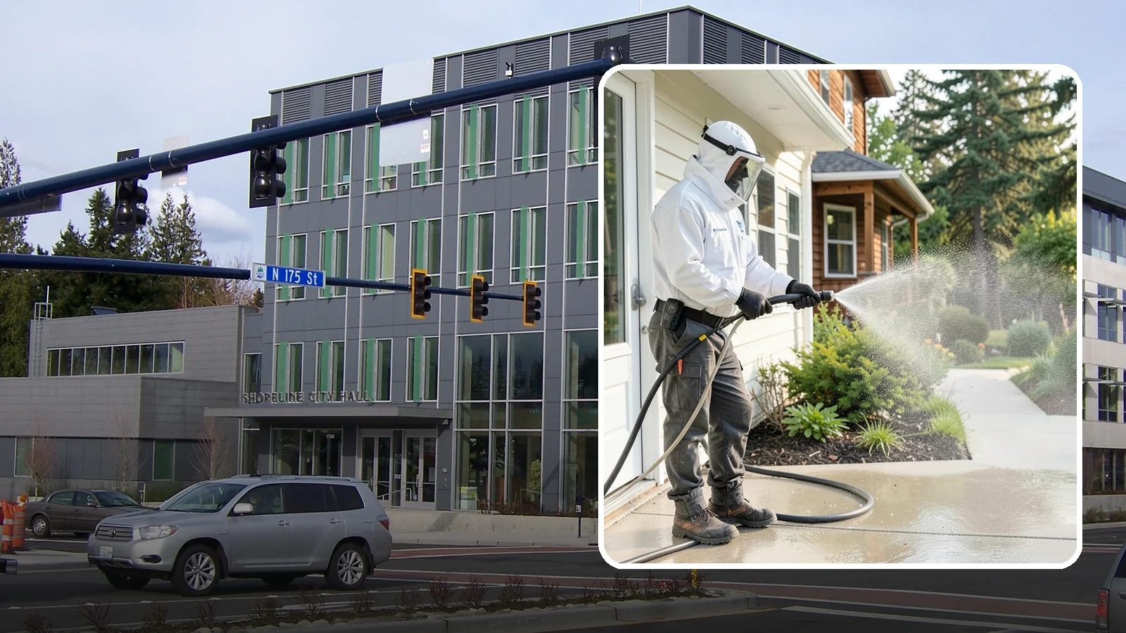 Property Refresh Cleaning in Shoreline, King County, WA - Property refresh cleaning gives a home or building a full exterior reset to restore appearance after a period of neglected upkeep.