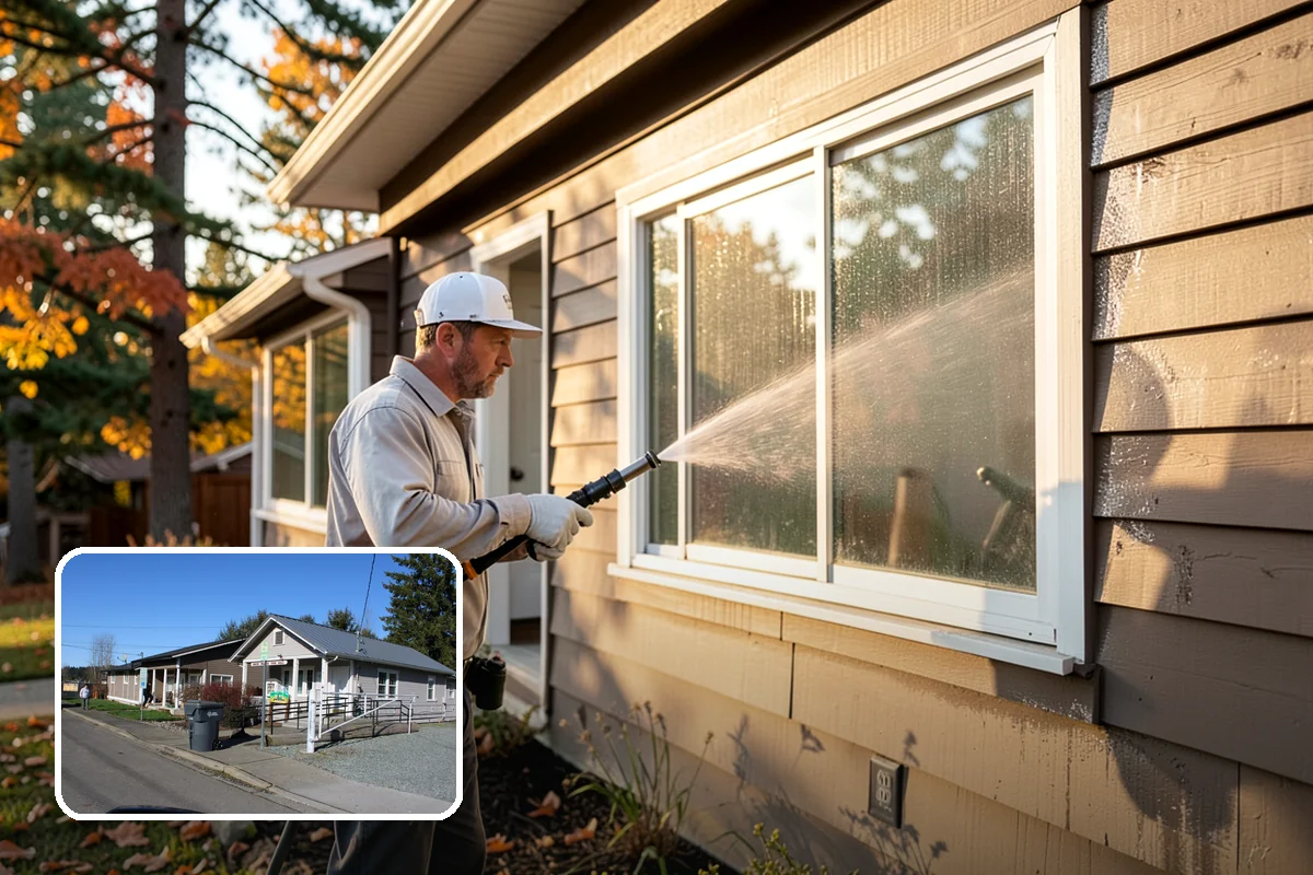 Property Refresh Cleaning in South Prairie, Pierce County, WA - Restores a neglected exterior in one comprehensive visit