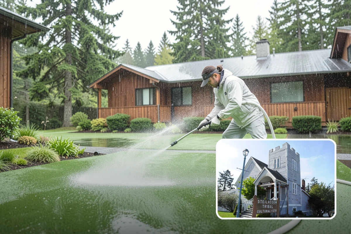 Property Refresh Cleaning in Steilacoom, Pierce County, WA - Restores a neglected exterior in one comprehensive visit