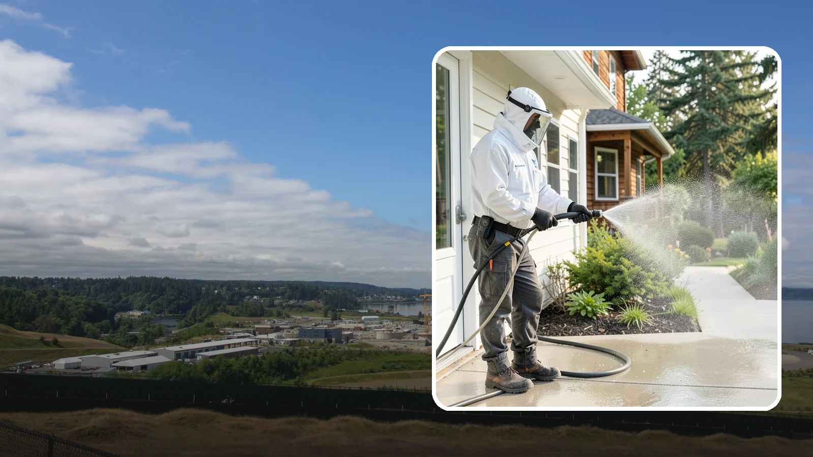 Property Refresh Cleaning in University Place, Pierce County, WA - Property refresh cleaning gives a home or building a full exterior reset to restore appearance after a period of neglected upkeep.