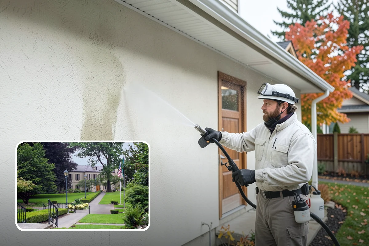 Property Refresh Cleaning in Woodinville, King County, WA - Restores a neglected exterior in one comprehensive visit