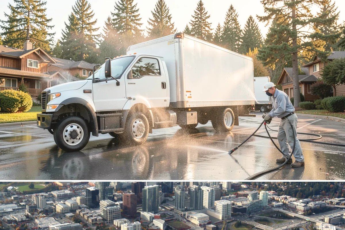 Real Estate Exterior Cleaning in Bellevue, King County, WA - Available year-round, with service timed to each listing or transaction deadline regardless of season.