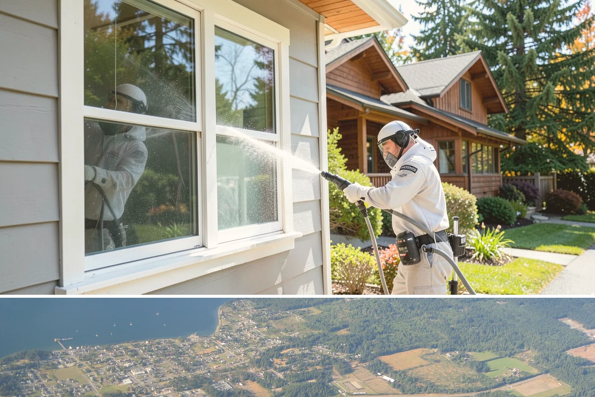 Real Estate Exterior Cleaning in Coupeville, Island County, WA - Available year-round, with service timed to each listing or transaction deadline regardless of season.