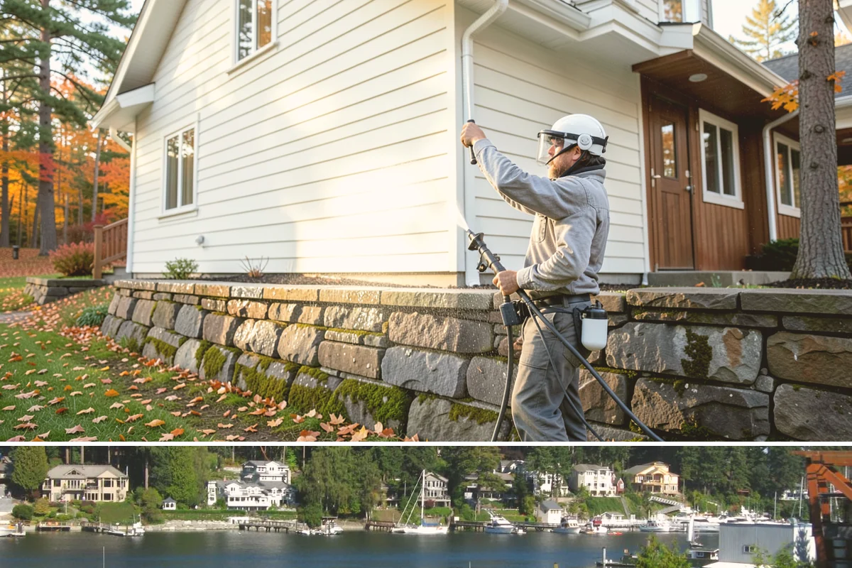 Real Estate Exterior Cleaning in Gig Harbor, Pierce County, WA - Available year-round, with service timed to each listing or transaction deadline regardless of season.
