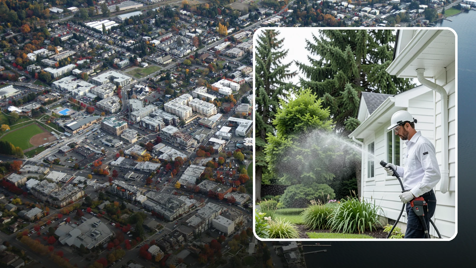 Real Estate Exterior Cleaning in Kirkland, King County, WA - Real estate exterior cleaning supports agents and investors with fast, reliable exterior washing that gets properties...