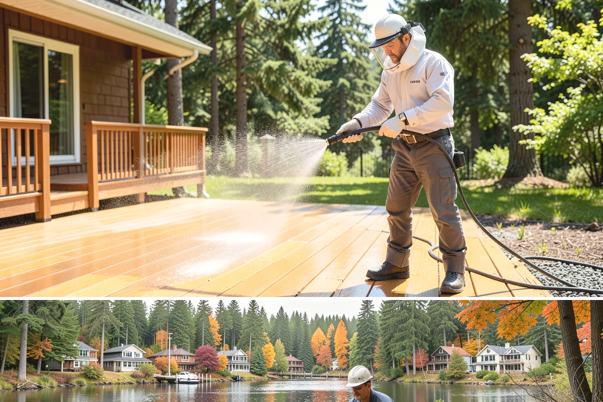 Real Estate Exterior Cleaning in La Conner, Skagit County, WA - Available year-round, with service timed to each listing or transaction deadline regardless of season.
