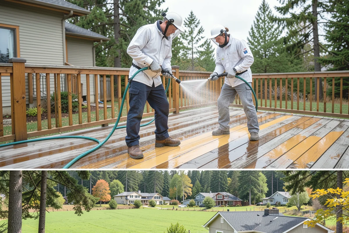Real Estate Exterior Cleaning in Lyman, Skagit County, WA - Available year-round, with service timed to each listing or transaction deadline regardless of season.