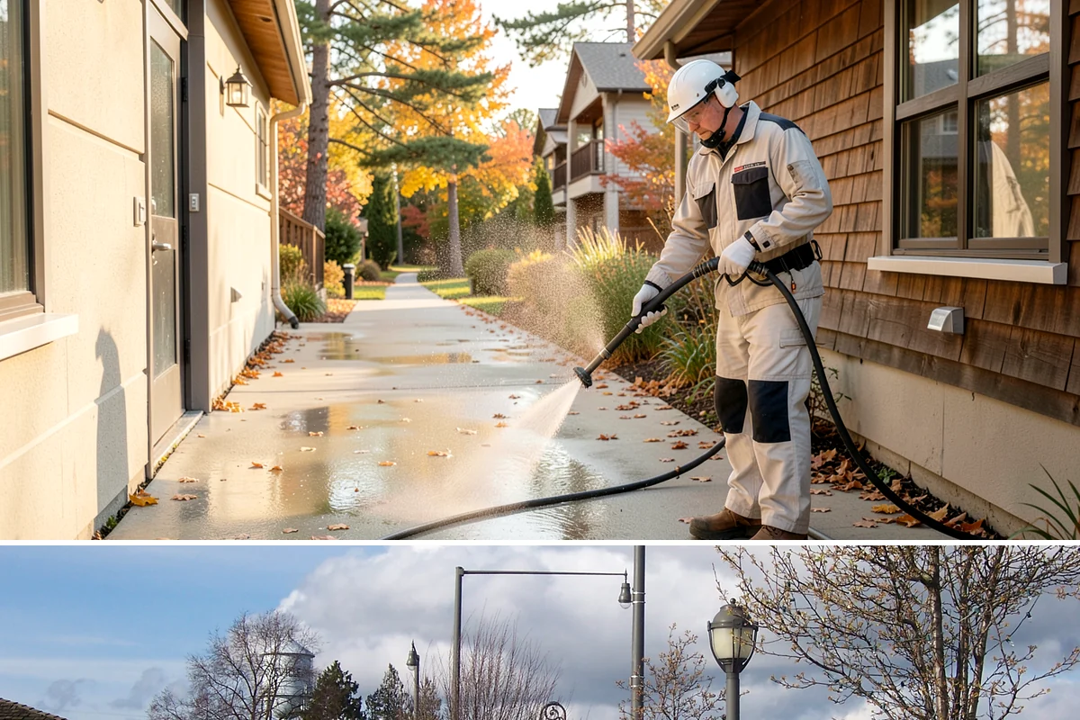 Real Estate Exterior Cleaning in Marysville, Snohomish County, WA - Available year-round, with service timed to each listing or transaction deadline regardless of season.