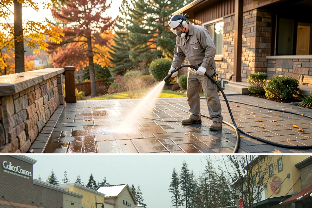 Real Estate Exterior Cleaning in Mill Creek, Snohomish County, WA - Available year-round, with service timed to each listing or transaction deadline regardless of season.