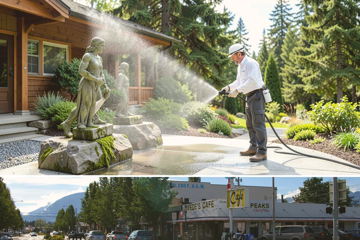 Real Estate Exterior Cleaning in North Bend, King County, WA - Available year-round, with service timed to each listing or transaction deadline regardless of season.
