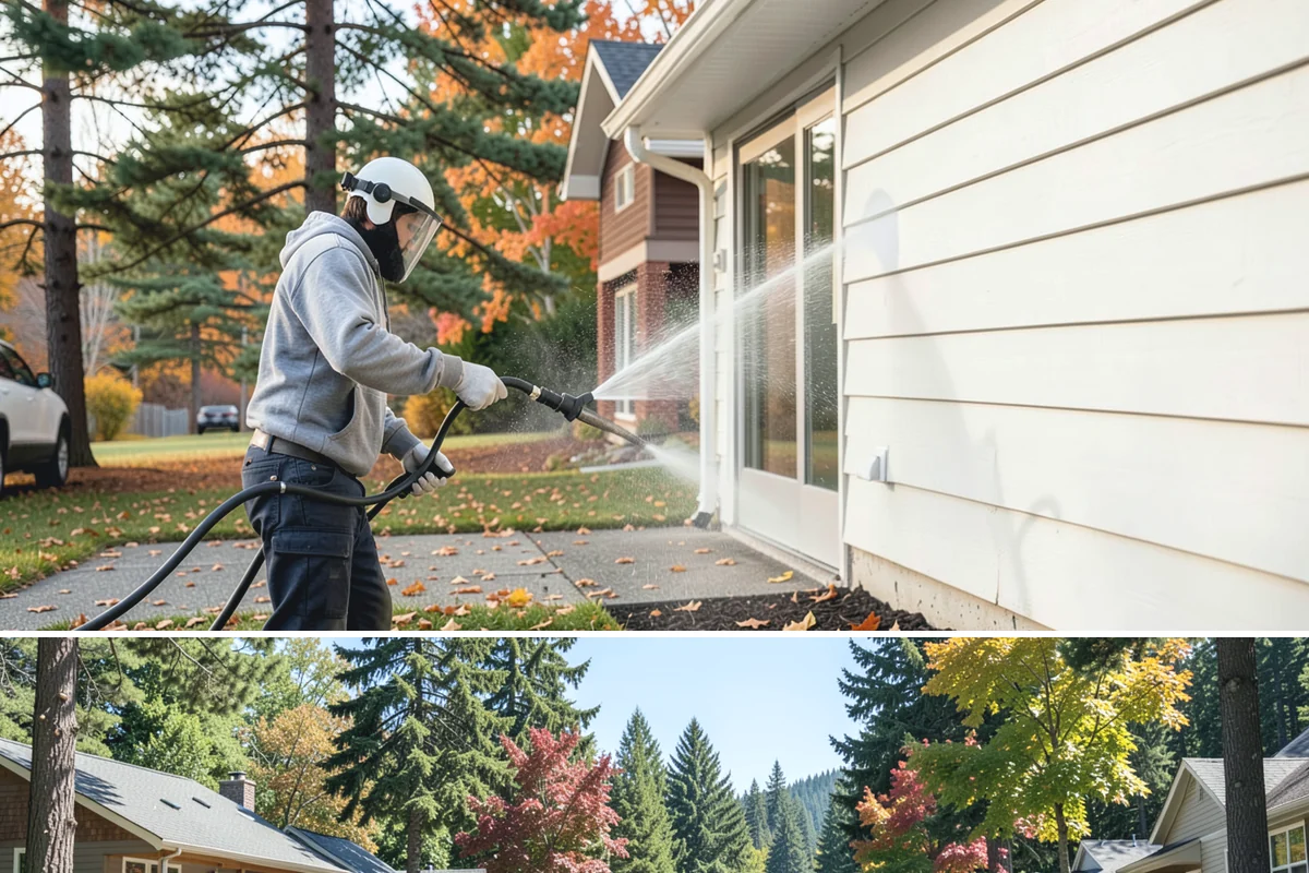 Real Estate Exterior Cleaning in Orting, Pierce County, WA - Available year-round, with service timed to each listing or transaction deadline regardless of season.