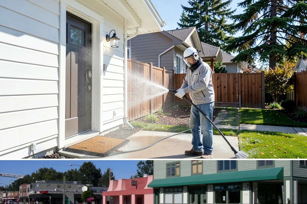 Real Estate Exterior Cleaning in Snoqualmie, King County, WA - Available year-round, with service timed to each listing or transaction deadline regardless of season.