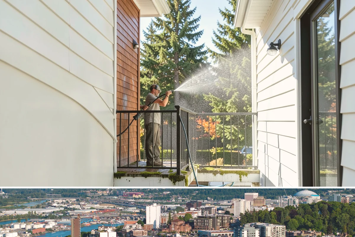 Real Estate Exterior Cleaning in Tacoma, Pierce County, WA - Available year-round, with service timed to each listing or transaction deadline regardless of season.
