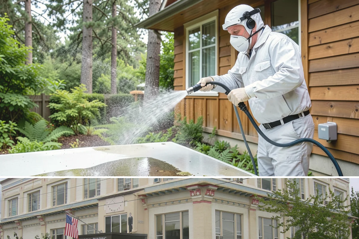 Restaurant Exterior Cleaning in Anacortes, Skagit County, WA - Patio-heavy cleaning is best done in early spring before outdoor dining season, with grease areas maintained monthly year-round.