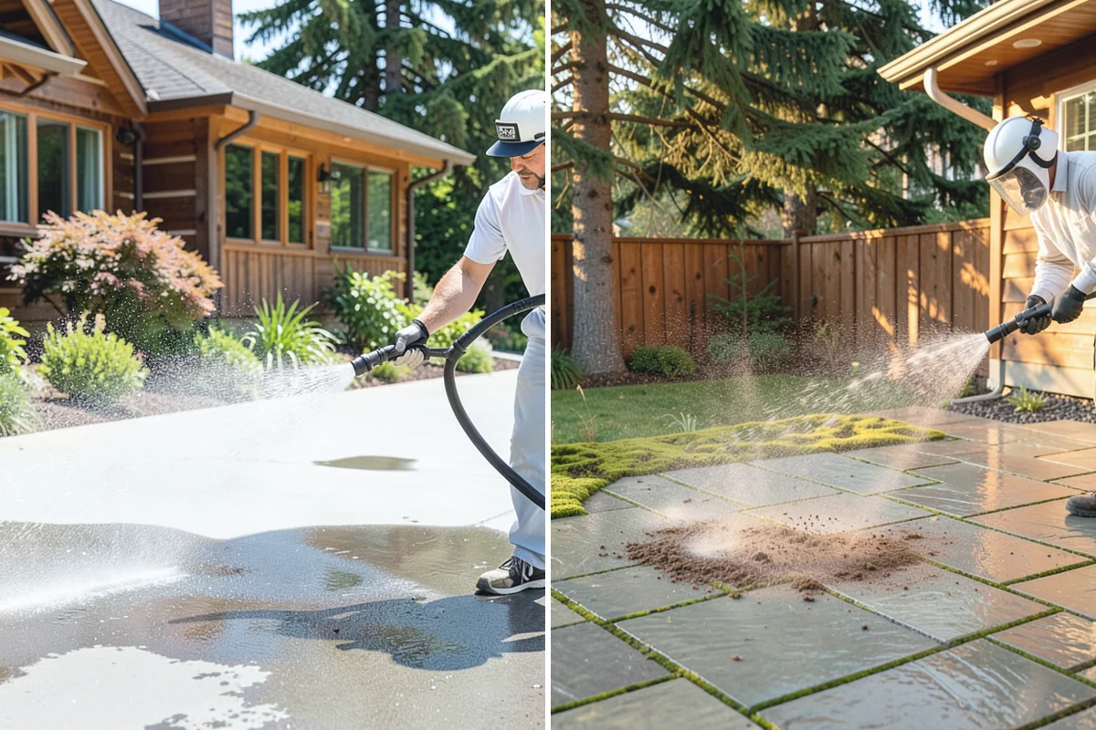 Restaurant Exterior Cleaning in Auburn, King County, WA - Identify grease-heavy zones near vents and dumpsters