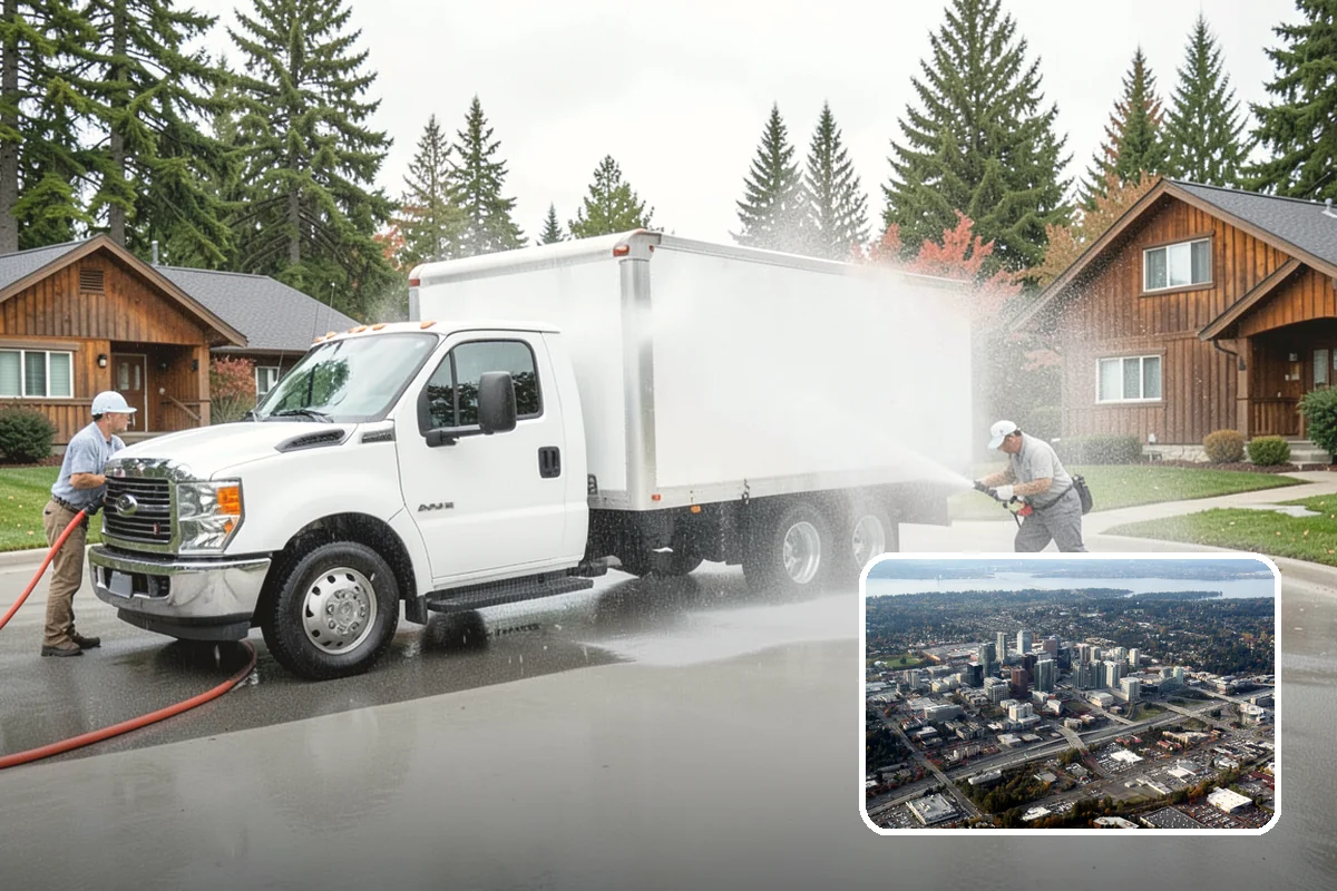 Restaurant Exterior Cleaning in Bellevue, King County, WA - Removes kitchen grease that attracts pests