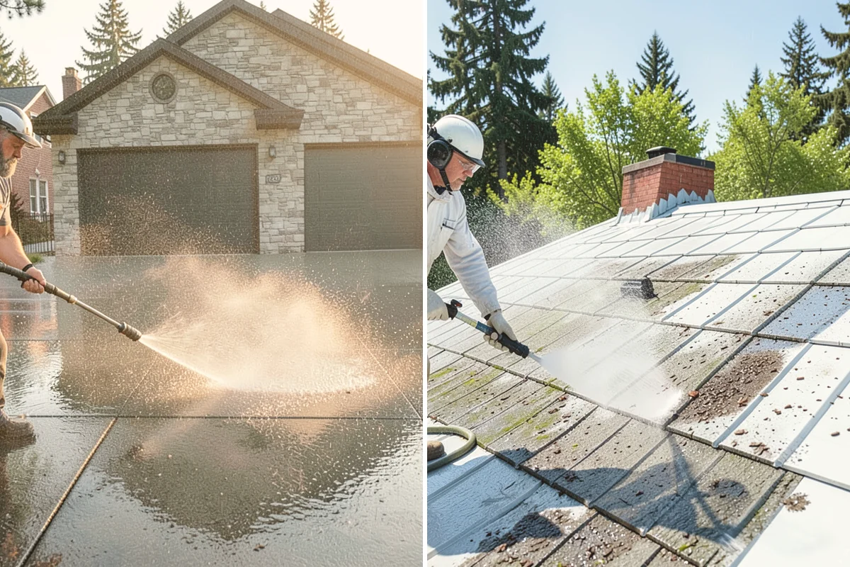 Restaurant Exterior Cleaning in Bellevue, King County, WA - Identify grease-heavy zones near vents and dumpsters