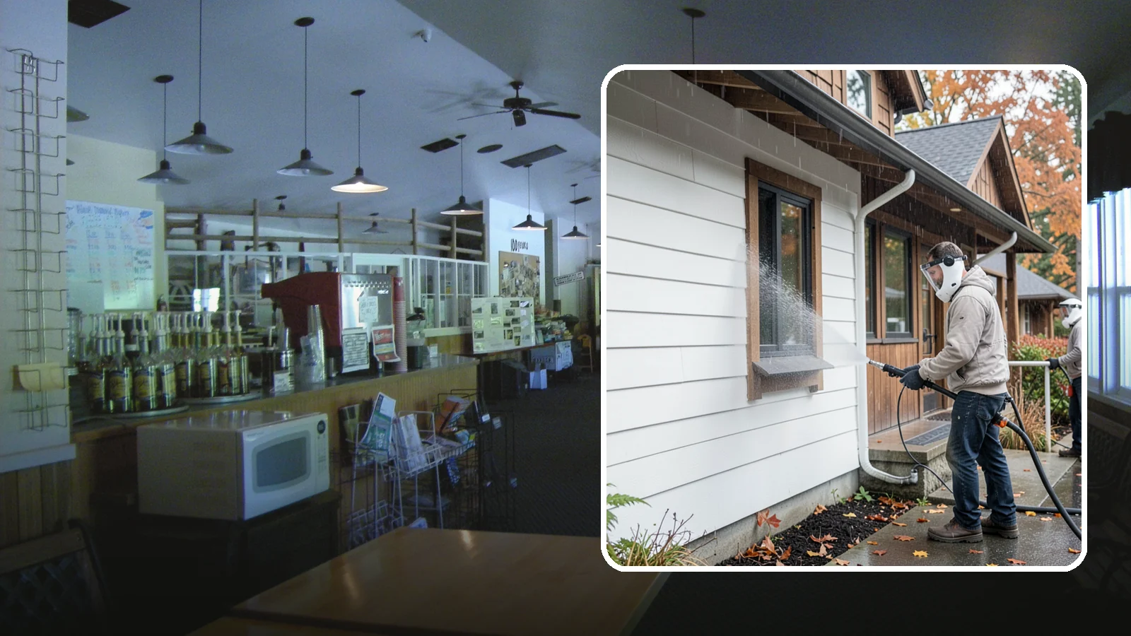 Restaurant Exterior Cleaning in Black Diamond, King County, WA - We degrease and refresh restaurant exteriors so your Washington eatery greets diners with a clean patio, entry, and facade.
