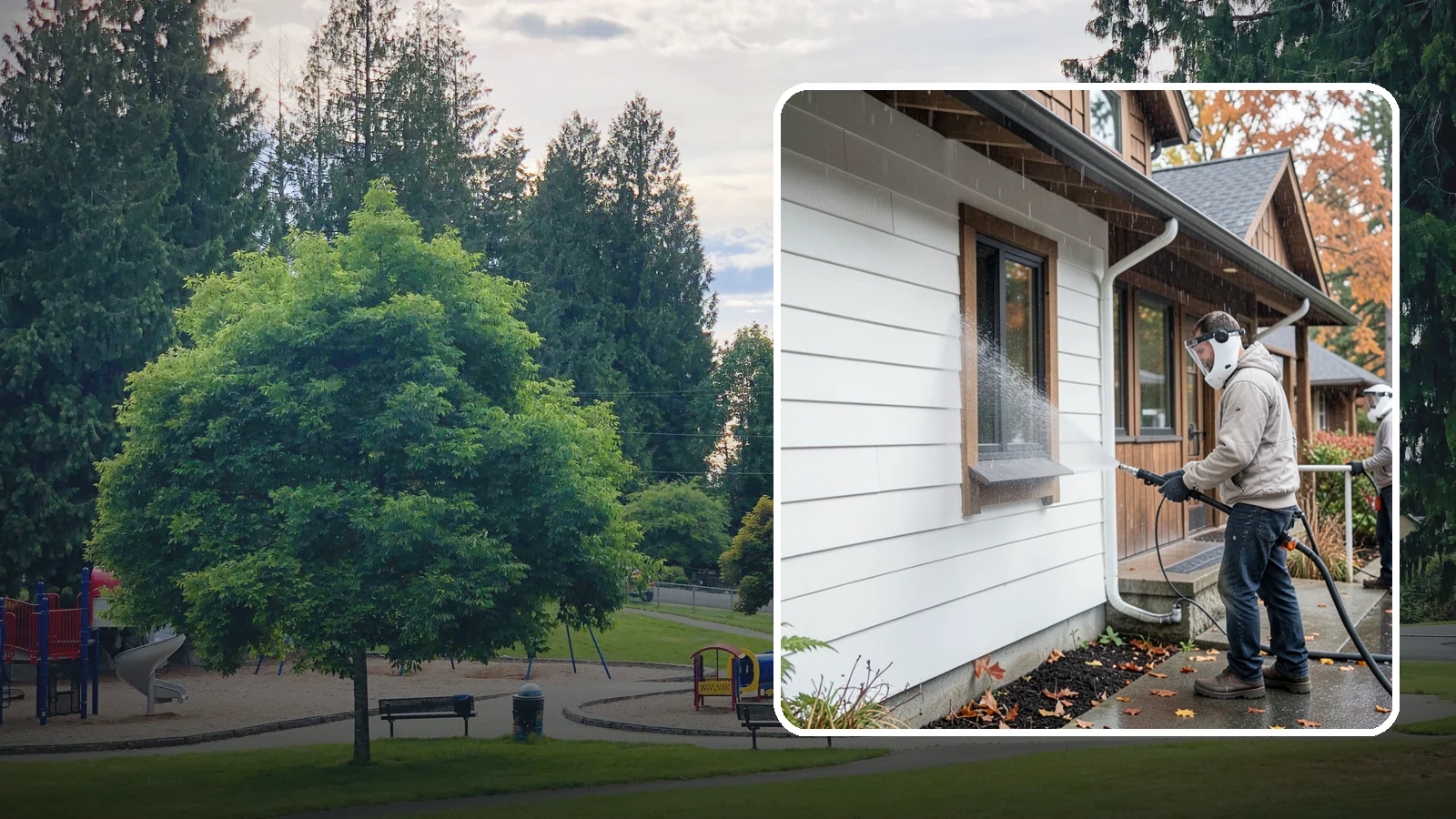 Restaurant Exterior Cleaning in Bonney Lake, Pierce County, WA - We degrease and refresh restaurant exteriors so your Washington eatery greets diners with a clean patio, entry, and facade.