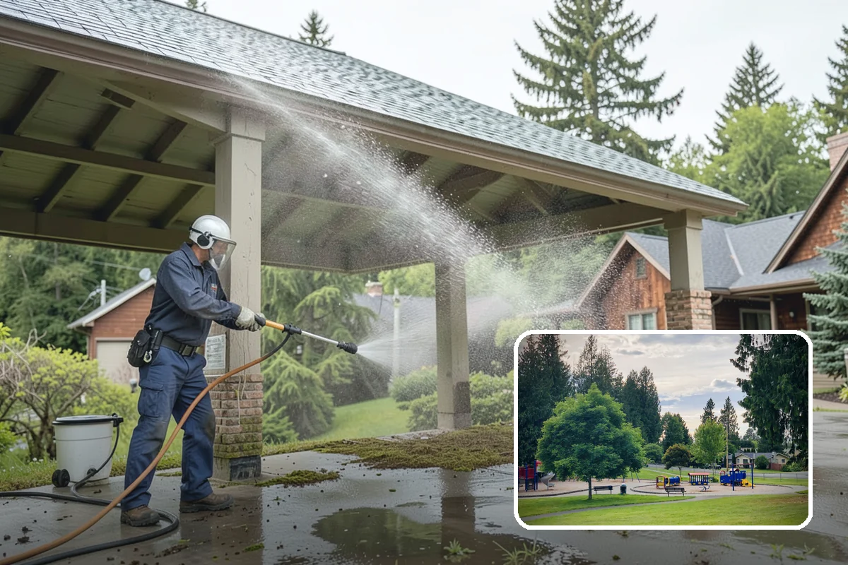 Restaurant Exterior Cleaning in Bonney Lake, Pierce County, WA - Removes kitchen grease that attracts pests
