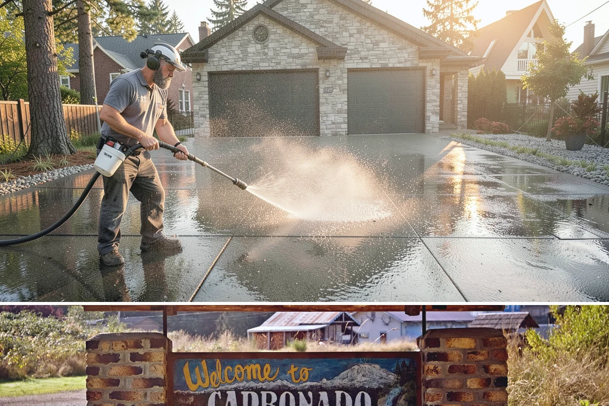 Restaurant Exterior Cleaning in Carbonado, Pierce County, WA - Patio-heavy cleaning is best done in early spring before outdoor dining season, with grease areas maintained monthly year-round.