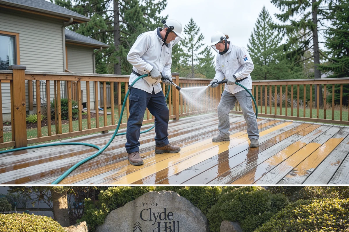 Restaurant Exterior Cleaning in Clyde Hill, King County, WA - Patio-heavy cleaning is best done in early spring before outdoor dining season, with grease areas maintained monthly year-round.