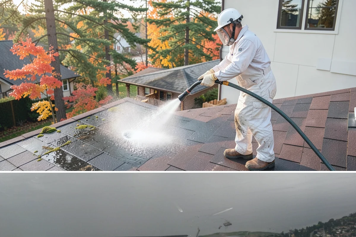 Restaurant Exterior Cleaning in Des Moines, King County, WA - Patio-heavy cleaning is best done in early spring before outdoor dining season, with grease areas maintained monthly year-round.