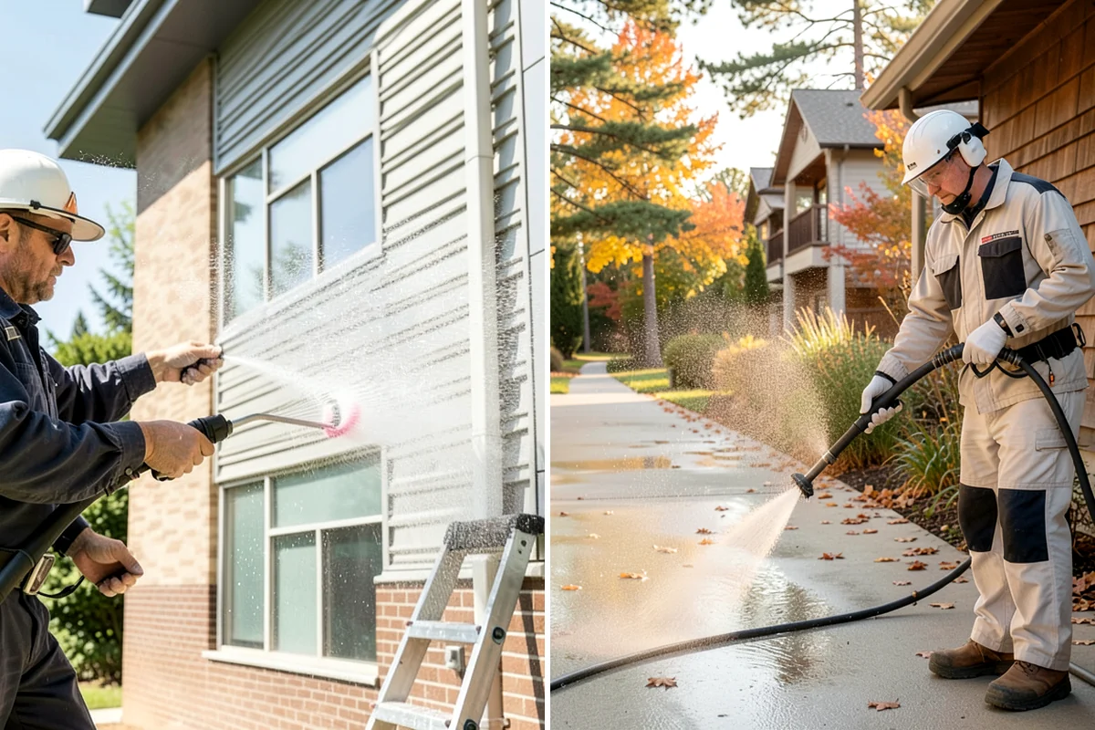Restaurant Exterior Cleaning in Enumclaw, King County, WA - Identify grease-heavy zones near vents and dumpsters