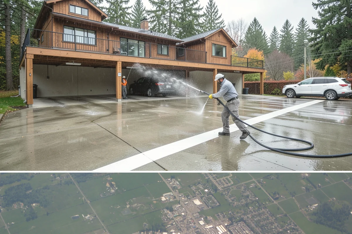Restaurant Exterior Cleaning in Enumclaw, King County, WA - Patio-heavy cleaning is best done in early spring before outdoor dining season, with grease areas maintained monthly year-round.