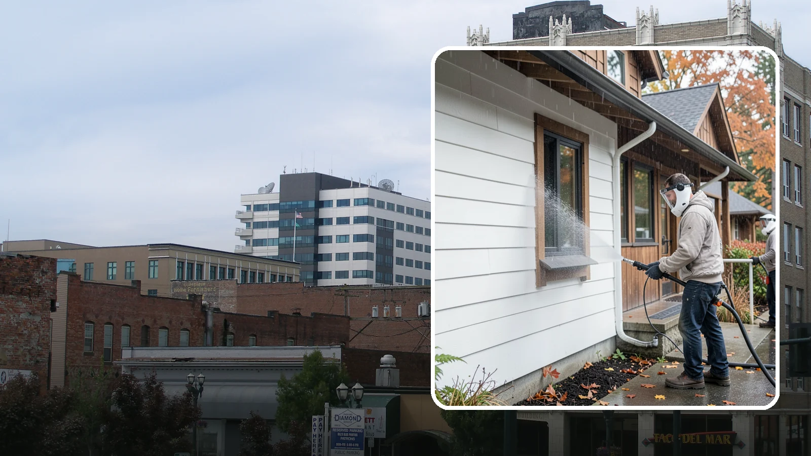 Restaurant Exterior Cleaning in Everett, Snohomish County, WA - We degrease and refresh restaurant exteriors so your Washington eatery greets diners with a clean patio, entry, and facade.