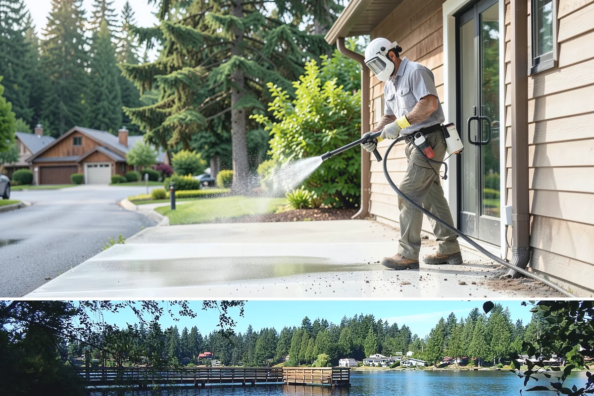 Restaurant Exterior Cleaning in Federal Way, King County, WA - Patio-heavy cleaning is best done in early spring before outdoor dining season, with grease areas maintained monthly year-round.