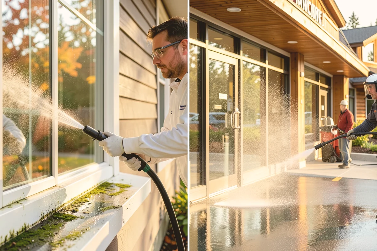 Restaurant Exterior Cleaning in Fife, Pierce County, WA - Identify grease-heavy zones near vents and dumpsters